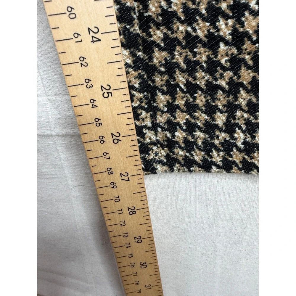 Michael Kors Women's Pull On Pants size‎ P/M Beige Black Houndstooth